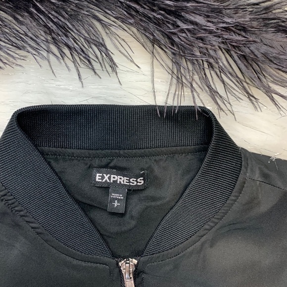 Express Black Ruffles Jacket - Picture 2 of 4